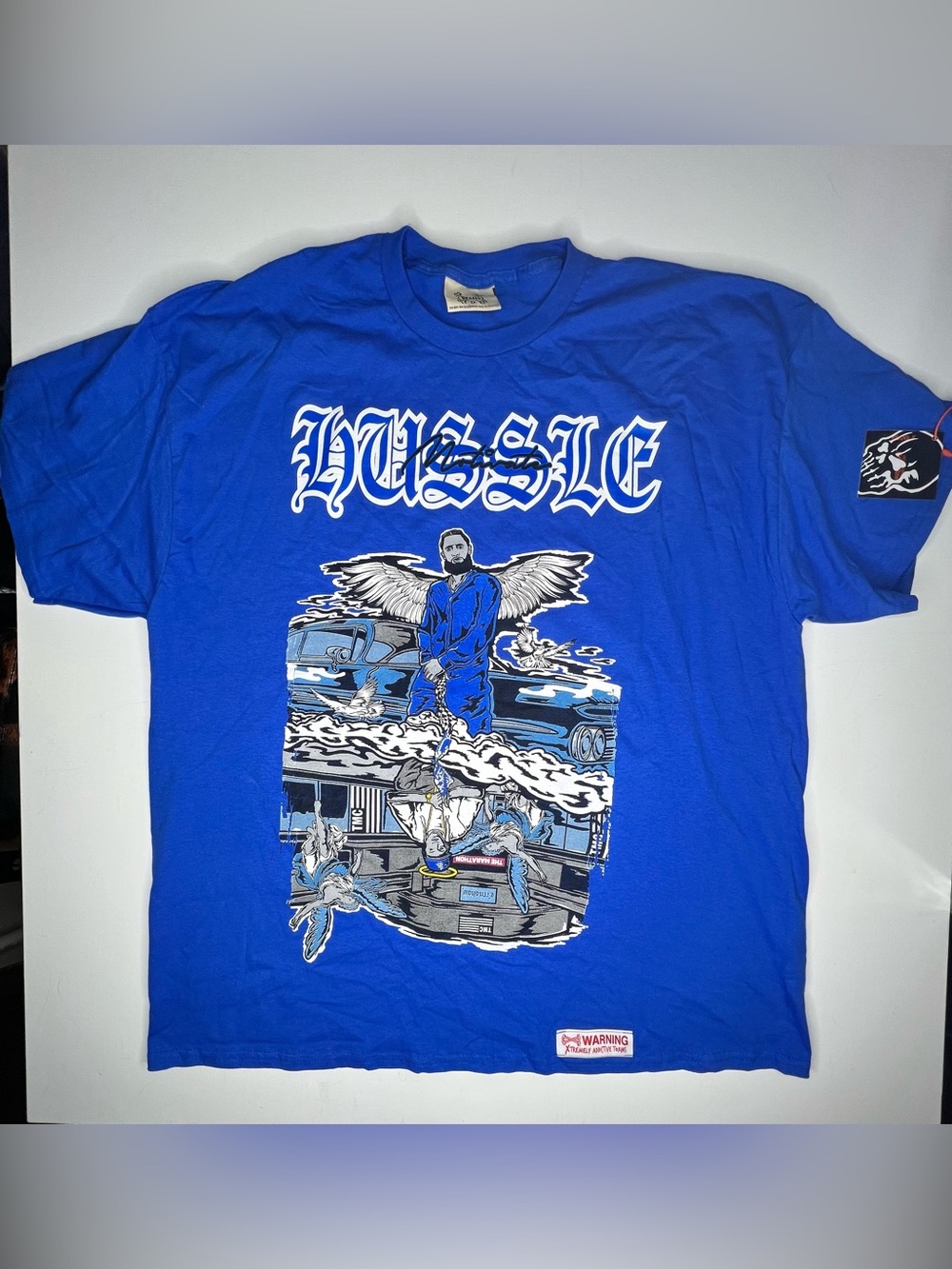 Nipsey Hustle Graphic Tee - Royal Blue 2XL